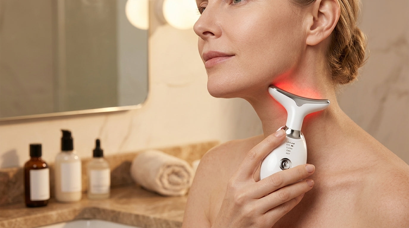 Neck Beauty Massager with Sonic Vibration — Relax, Refresh & Relieve Neck Tension