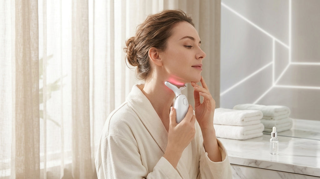 Neck Beauty Massager with Sonic Vibration — Relax, Refresh & Relieve Neck Tension