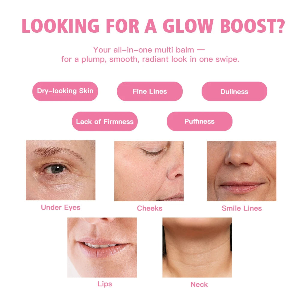 PDRN Pink Collagen Plumping Balm — Instant Glow & Hydration Stick