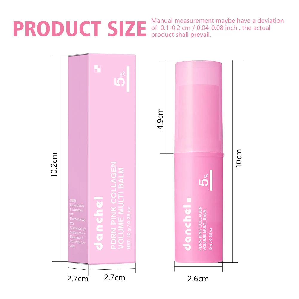 Danchel PDRN Pink Collagen Plumping Balm — Instant Glow &amp; Hydration Stick