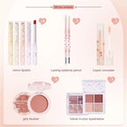 8-Piece Complete Beauty Makeup Set — Lipstick, Concealer, Eyeshadow, Brow & Blush
