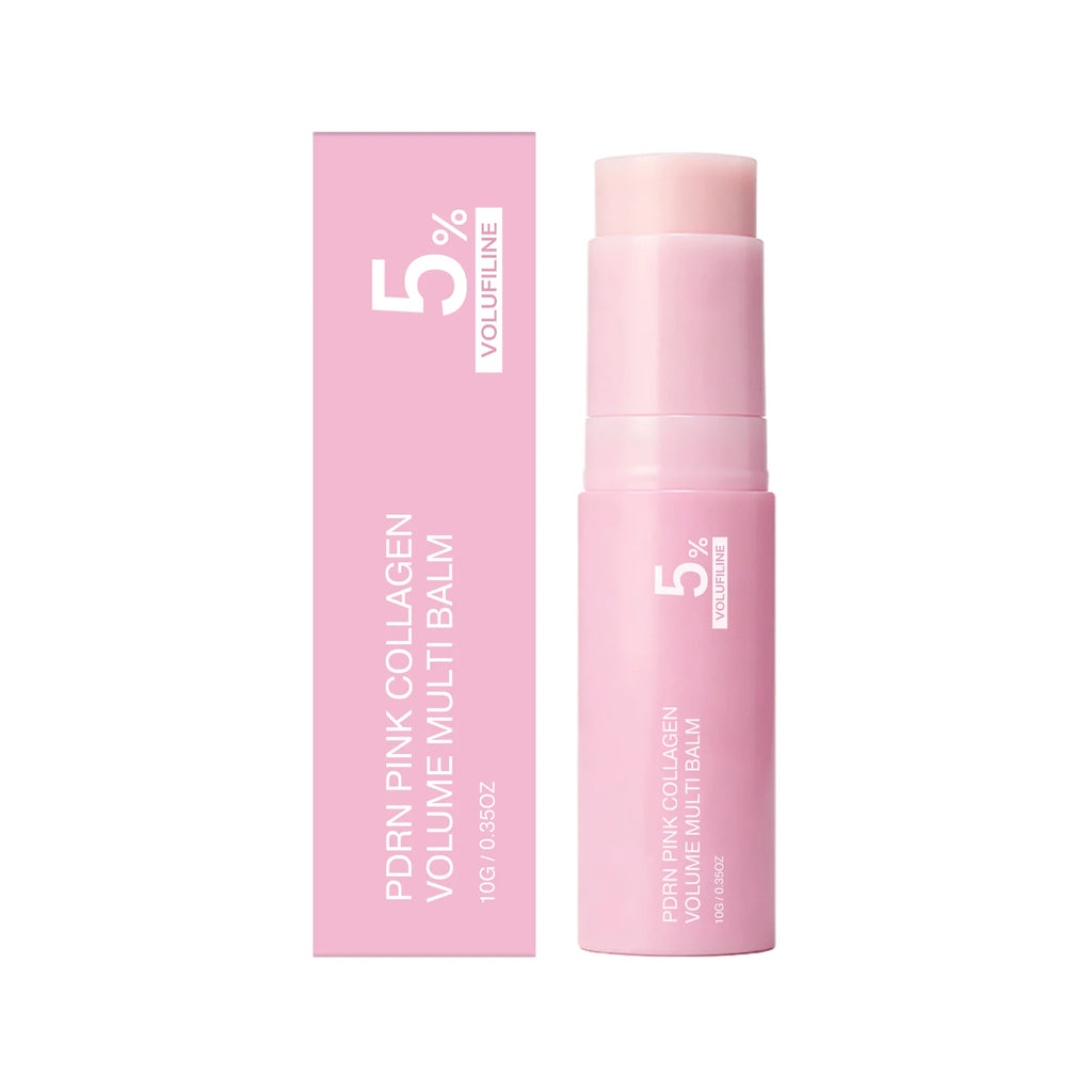 PDRN Pink Collagen Volume Multi Balm Firm Face Rejuvenation Remove Facial Wrinkles Pre Makeup Smooth Skin Tightening Cream Stick