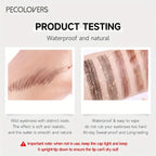 6-Colour Waterproof Eyebrow Pen — 4-Point Split Tip for Natural Brow Strokes