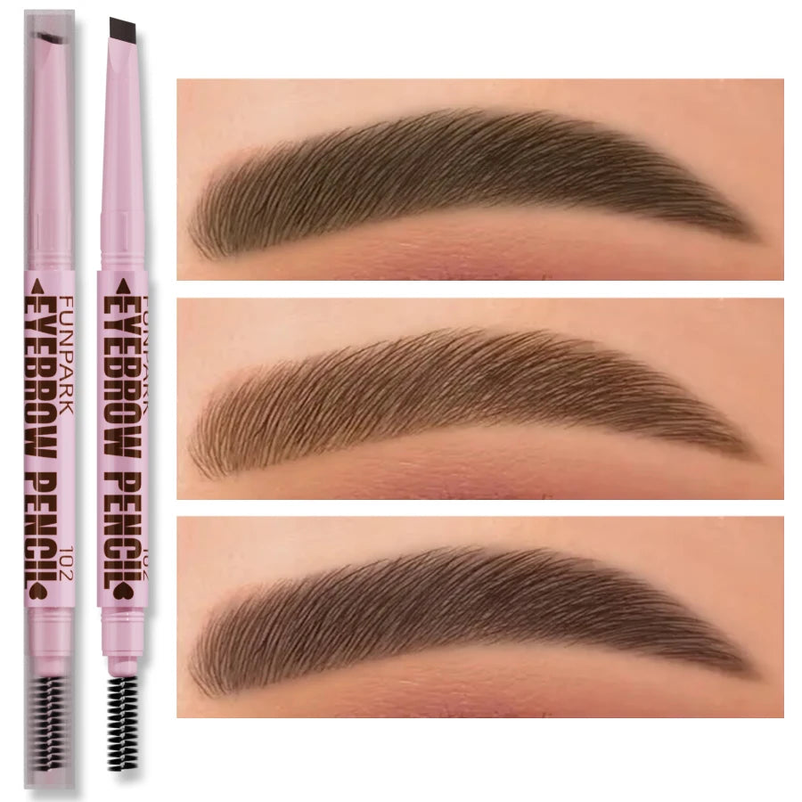 2-in-1 Waterproof Eyebrow Pencil — 5 Colours, Professional Tattoo Brow Pen