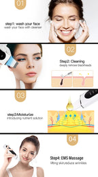 Ultrasonic Skin Scrubber — Deep Pore Cleansing & Peeling Device