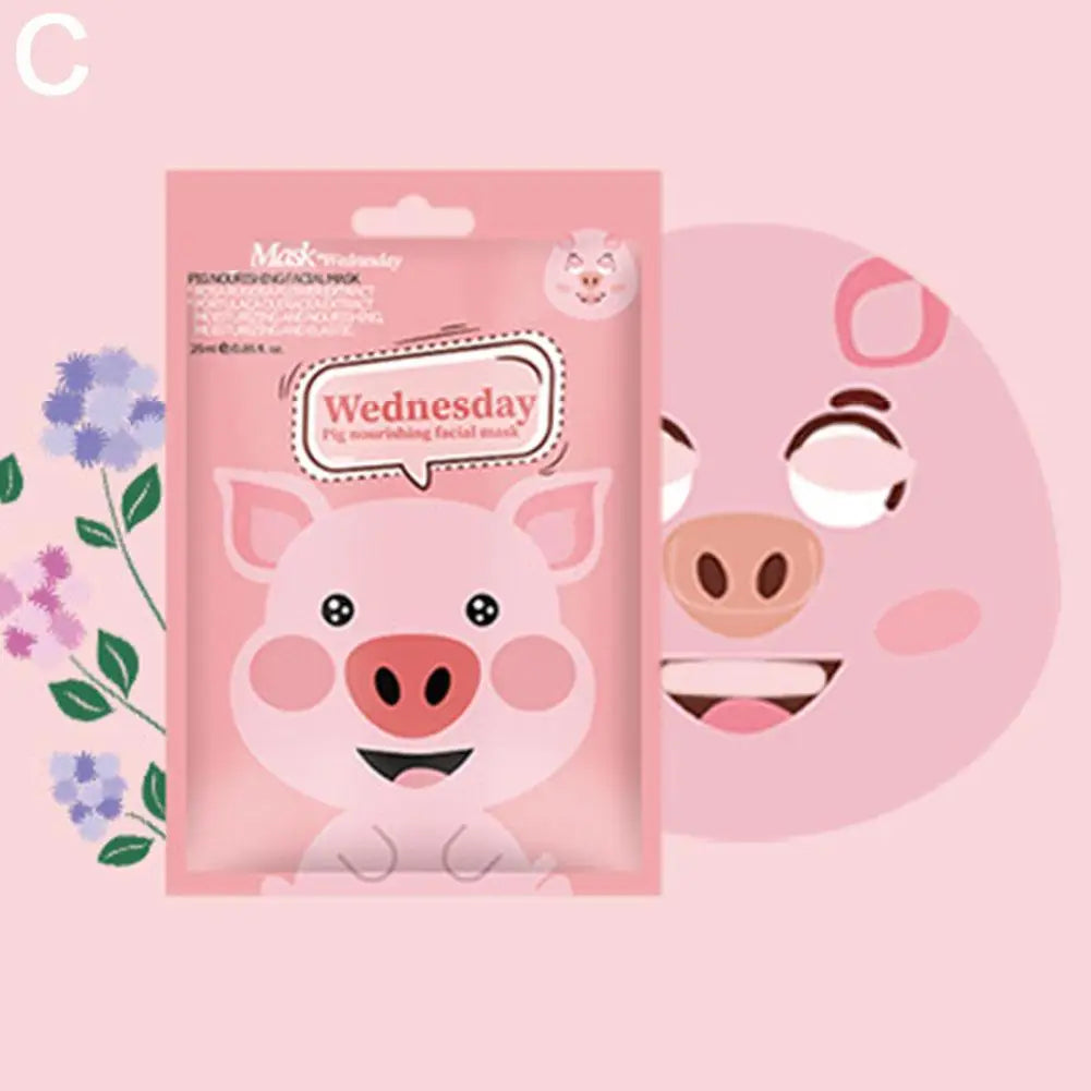 Cute Cartoon Animals Facial Mask Moisturizing Hydrating Mask Deep Moisturizing Tender Skin Mask Facial Skin Care