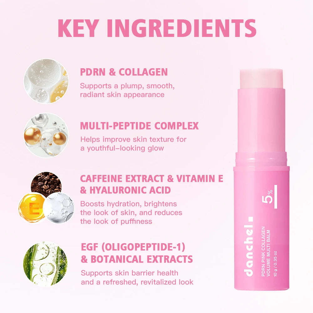 Danchel PDRN Pink Collagen Plumping Balm — Instant Glow &amp; Hydration Stick
