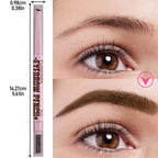 2-in-1 Waterproof Eyebrow Pencil — 5 Colours, Professional Tattoo Brow Pen