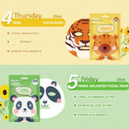 Cute Cartoon Animal Hydrating Sheet Mask — Deep Moisture for Glowing Skin