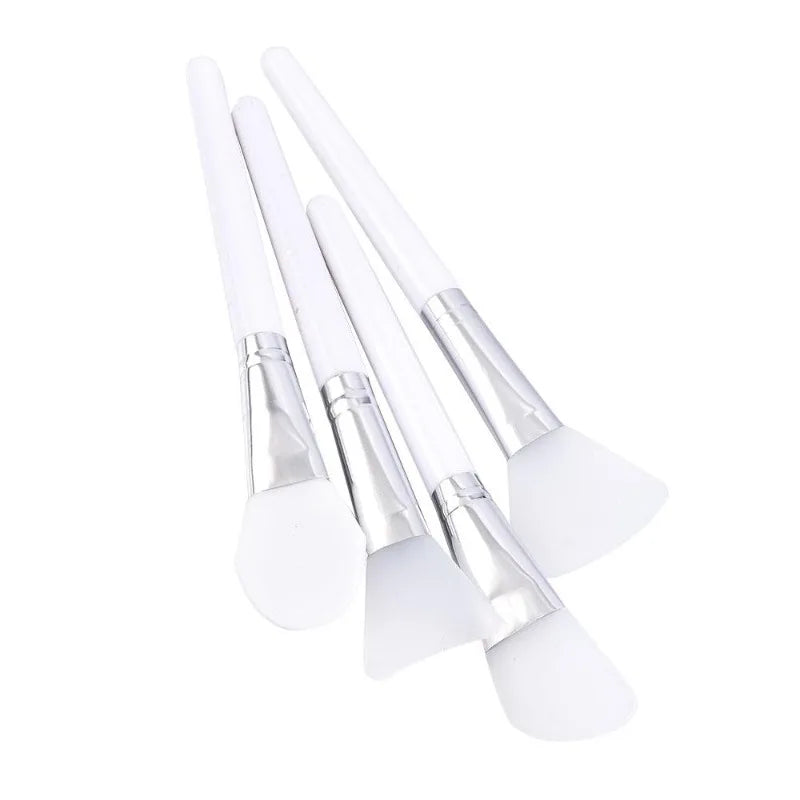 4Pcs/set White Makeup Silicone Facial Mask Brush Professional Mud Cream Brushes DIY Skin Care Foundation Cosmetic Beauty Tool