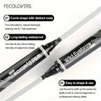 6-Colour Waterproof Eyebrow Pen — 4-Point Split Tip for Natural Brow Strokes