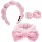 Skincare Headband & Wristband Set — Soft, Absorbent & Keeps Hair Out of the Way