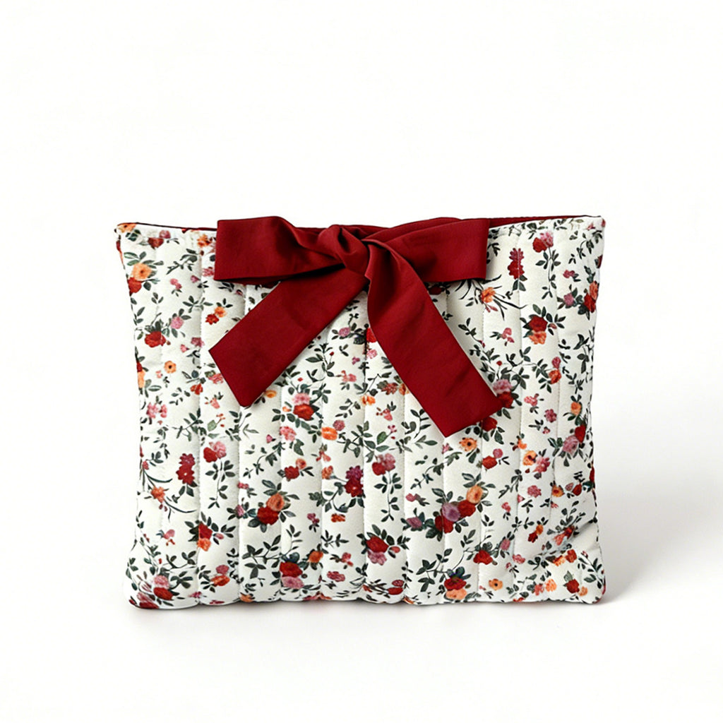 l Floral Fabric Cosmetic Bag