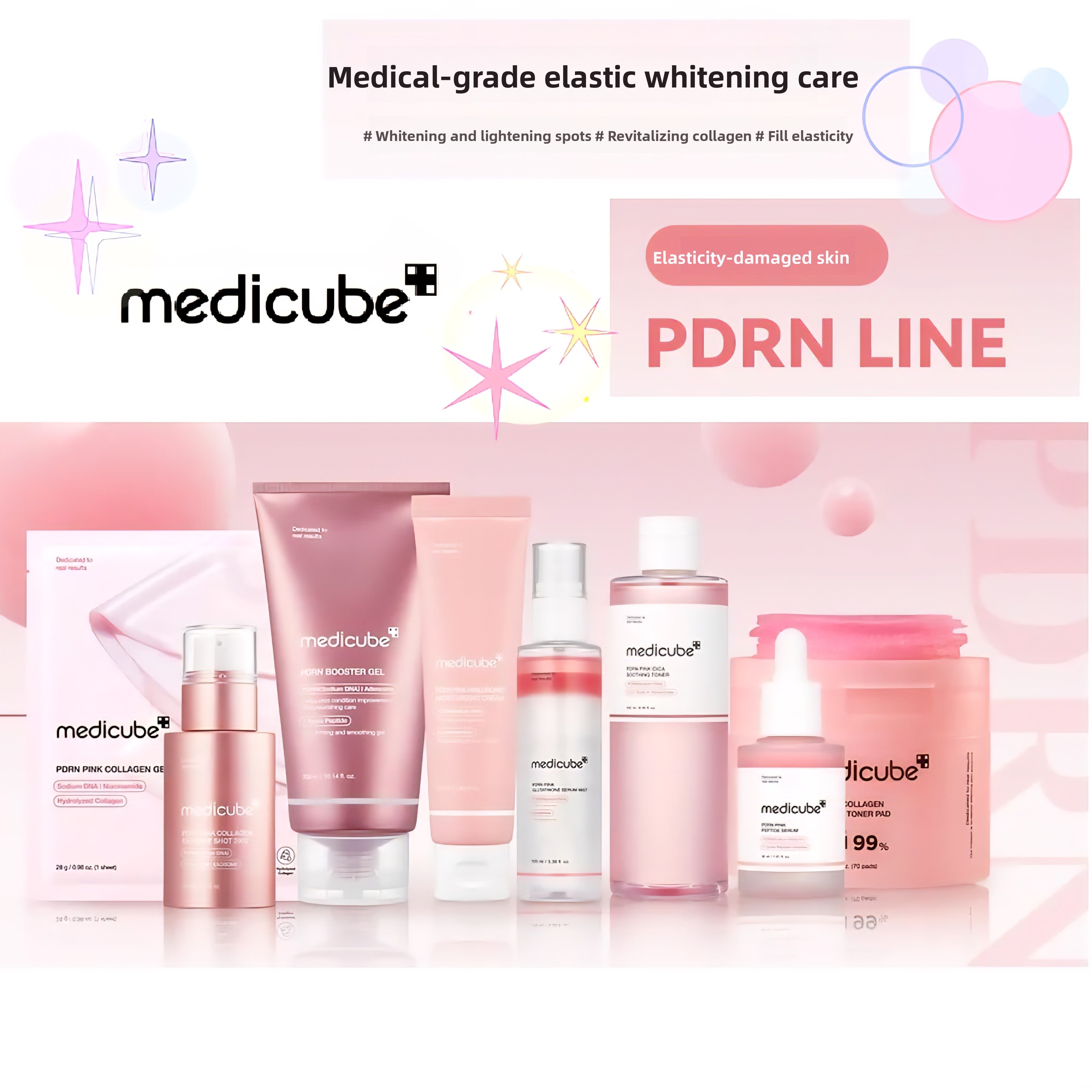 PDRN Pink Collagen Skincare Set — Complete Routine for Glass Skin Glow