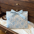 l Floral Fabric Cosmetic Bag
