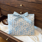 Large Floral Fabric Cosmetic Bag — Organised, Stylish Travel Makeup Bag