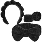Skincare Headband & Wristband Set — Soft, Absorbent & Keeps Hair Out of the Way
