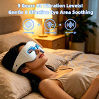 LED Eye Glow Massager — Red & Blue Light Therapy for Dark Circles & Puffiness